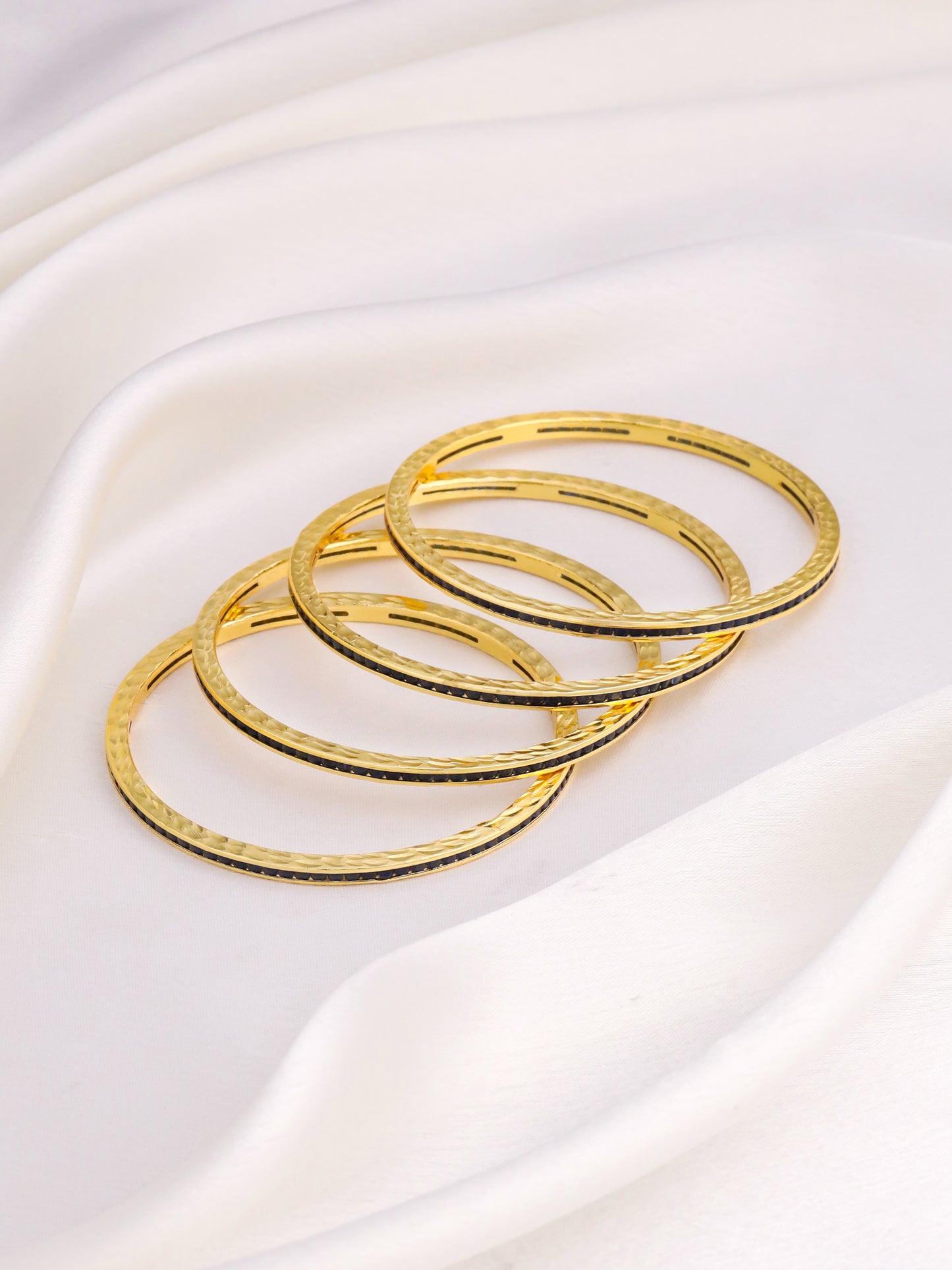 RIVIERA BLUE BANGLES (SET OF 4)