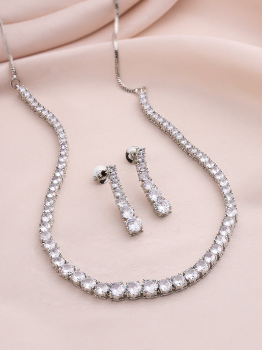 SOLITAIRE NECKLACE SET