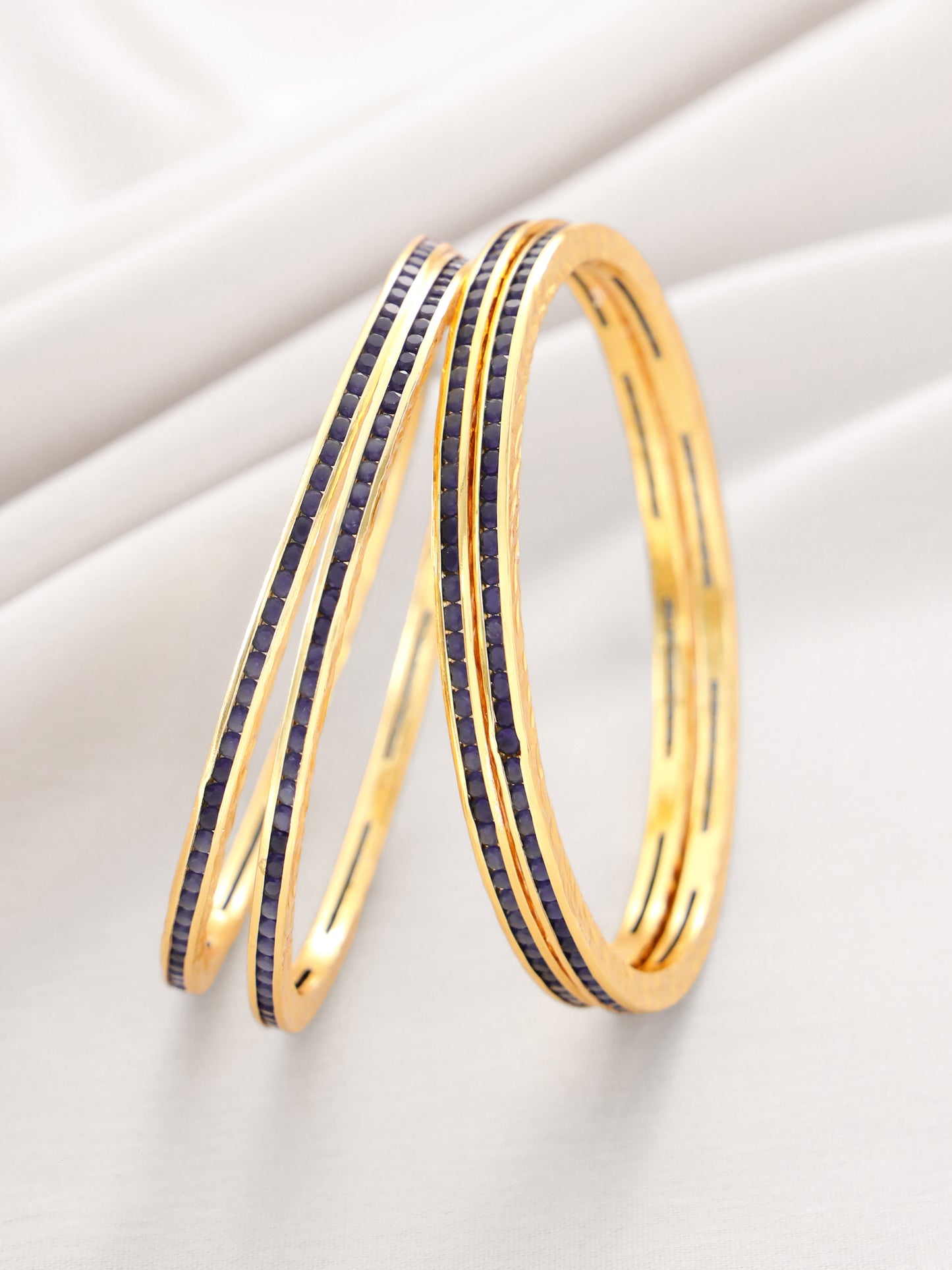 RIVIERA BLUE BANGLES (SET OF 4)